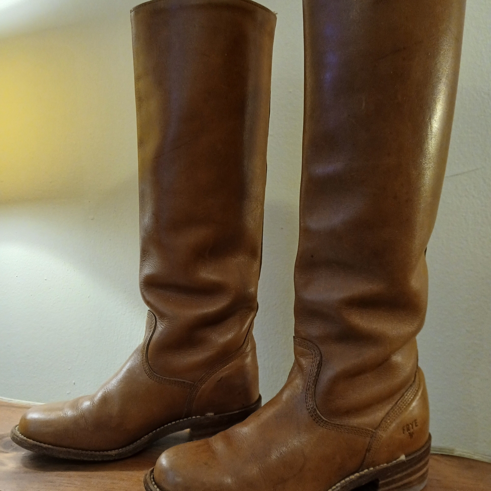 Frye Brown Leather Knee-High Boots